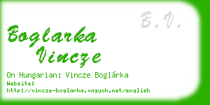 boglarka vincze business card