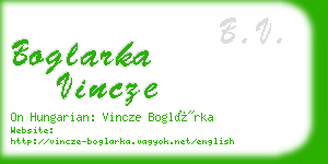 boglarka vincze business card